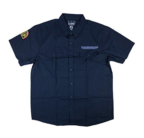 Loot Crate Alien Nostromo Crew Woven Nay Blue Shirt -3XL-