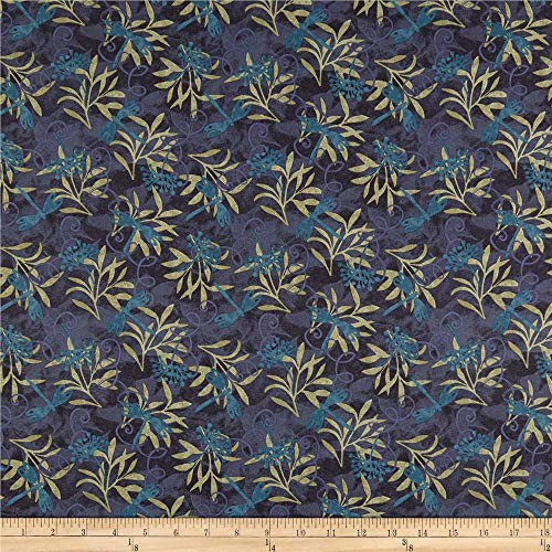 Springs Creative Products Susan Winget Jasmine Dragonfly Quilt Fabric  Purple  Quilt Fabric By The Yard