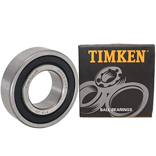 TIMKEN 6003-2RS 2 Pcs Double Rubber Seal Bearings 17x35x10mm Pre-Lubricated and Stable Performance and Cost Effective Deep Groove Ball Bearings. TIMKEN 6003-2RS 2 Pcs Double Rubber Seal Bearings 17x35x10mm Pre-Lubricated and Stable Performance and Cost Effective Deep Groove Ball Bearings.