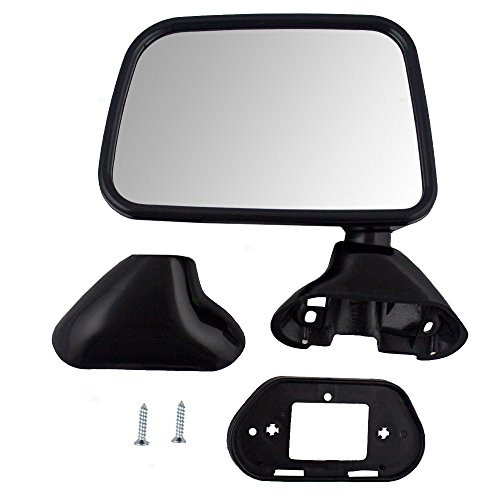 Brock Replacement Drivers Manual Side View Door Skin Mounted Textured Mirror Compatible with Pickup Truck with vent window 87940-89141
