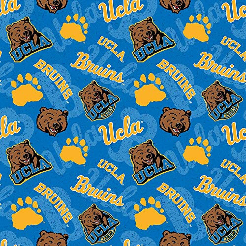 UCLA Bruins Football Sheeting Fabric Cotton 4 Oz 44-45 inch