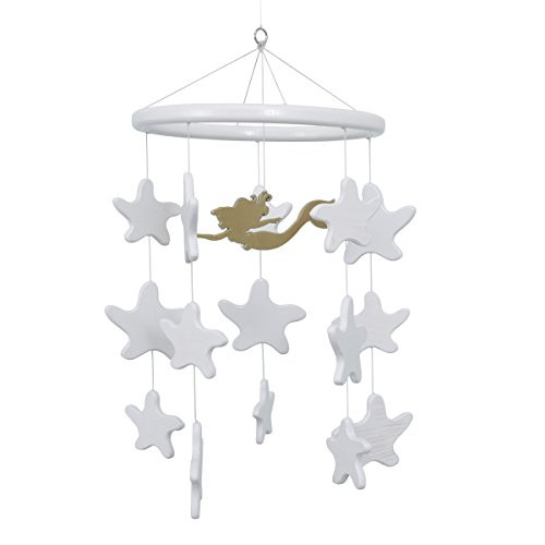 Disney Ariel Sea Princess Ceiling Mobile, White/Gold
