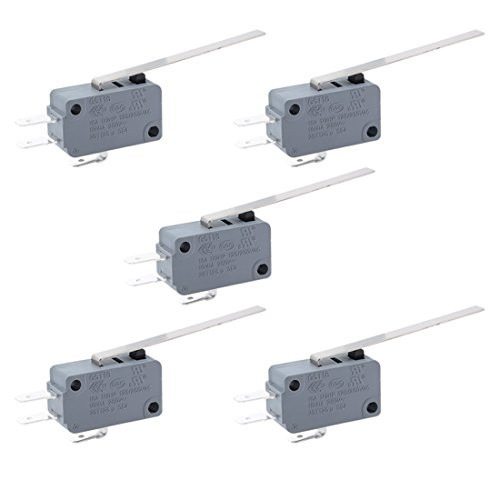 uxcell 5pcs G5T16-E1Z200A03 Micro Limit Switch Button SPDT Momentary Snap Action