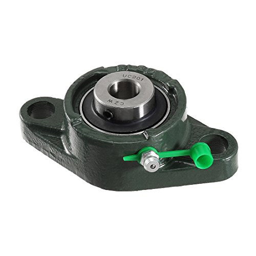 uxcell Pillow Block Bearing UCFL201 12mm Dia Mounted Bear Two Boltflange Cast Hosing