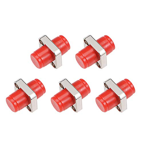 uxcell FC to FC Fiber Coupler Flange Type Fiber Optical Adapter Connector for Server Rack  Patch Panel Singlemode Multimode 5Pcs