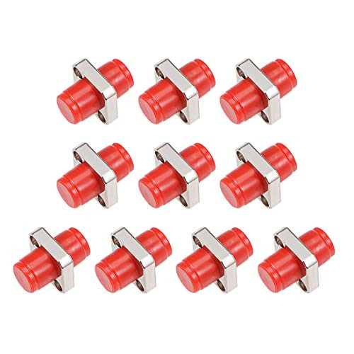 uxcell FC to FC Fiber Coupler Flange Type Fiber Optical Adapter Connector for Server Rack  Patch Panel Singlemode Multimode 10Pcs