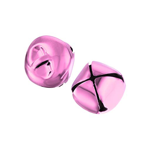 uxcell Jingle Bells 20mm 0.79-Inch 40pcs Craft Bells Bulk DIY Bells for Christmas Festival Decoration Party Home Light Pink uxcell Jingle Bells 20mm 0.79-Inch 40pcs Craft Bells Bulk DIY Bells for Christmas Festival Decoration Party Home Light Pink