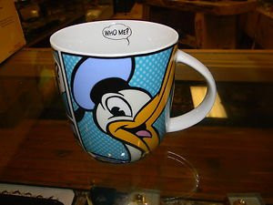 Walt Disney Retro Donald Duck "Who Me?" Ceramic Coffee Mug Cup