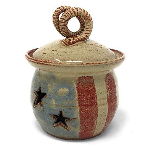 MudWorks Old Glory Garlic Keeper