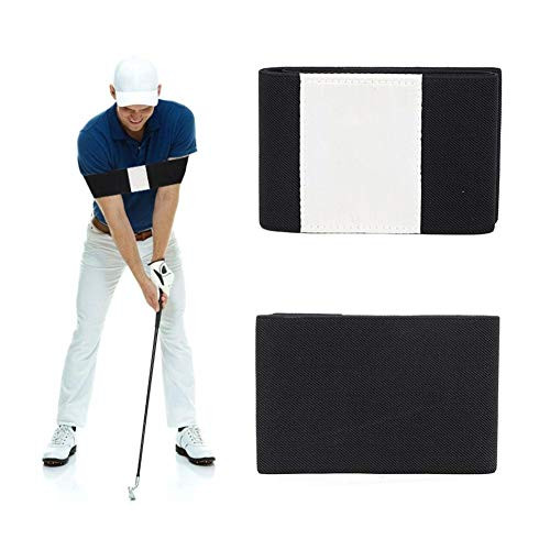 Alomejor Golf Swing Trainer Armband Golf Wrist Fixator Arm Band Training Aid for Beginners Golf Posture Corrector