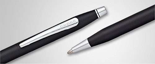 Cross Classic Century Black/Chrome Ball-Point Pen with Polished Chrome Plated Appointments