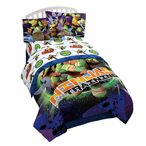 Nickelodeon Teenage Mutant Ninja Turtles 'Stars' 3 Piece Microfiber Twin Sheet Set Nickelodeon Teenage Mutant Ninja Turtles 'Stars' 3 Piece Microfiber Twin Sheet Set