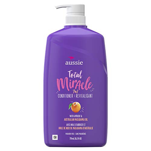 Aussie Total Miracle with Apricot  and  Macadamia Oil  Paraben Free Conditioner  26.2 fl oz  Pack of 4