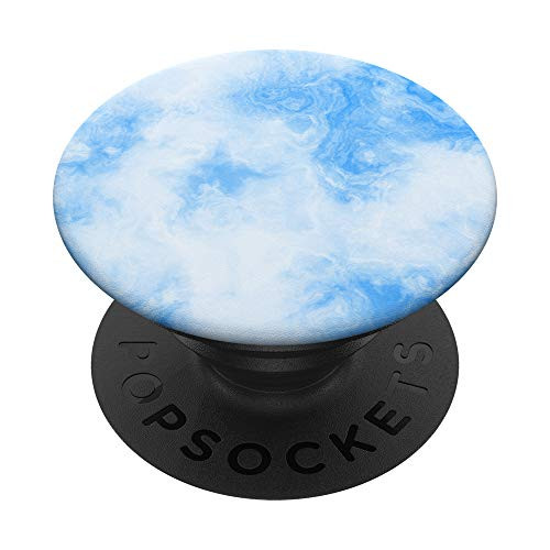 Light-Blue-Marble-Effect - White-Blue-Marbled-Design PopSockets PopGrip Swappable Grip for Phones and Tablets Light-Blue-Marble-Effect - White-Blue-Marbled-Design PopSockets PopGrip Swappable Grip for Phones and Tablets