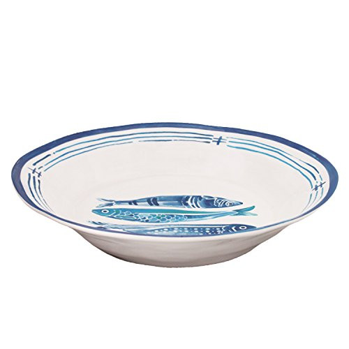 Le Cadeaux Santorini Melamine 13.75" Salad Bowl Le Cadeaux Santorini Melamine 13.75" Salad Bowl