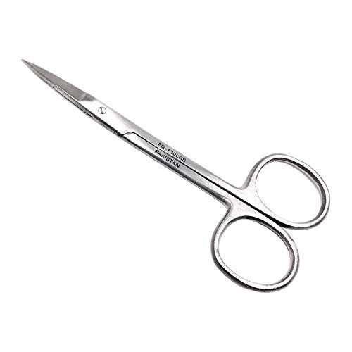 Cynamed Iris Micro Dissecting Precision Lab Scissors  Fine Point Straight - Perfect for Doctors  Nurses  EMS  Students  Education