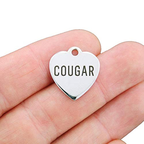 Cougar Charm Polished Stainless Steel - Exclusive Line - Quantity Options - BFS080