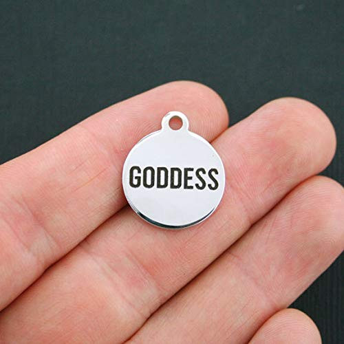 Goddess Charm Polished Stainless Steel - Exclusive Line - Quantity Options - BFS139
