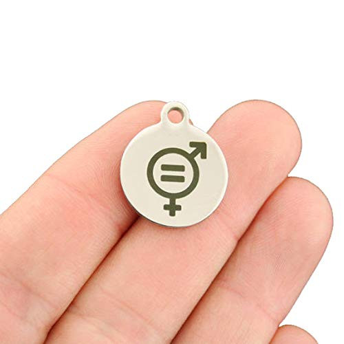 Gender Equality Stainless Steel Charms - Exclusive Line - Quantity Options - BFS1866 -20-