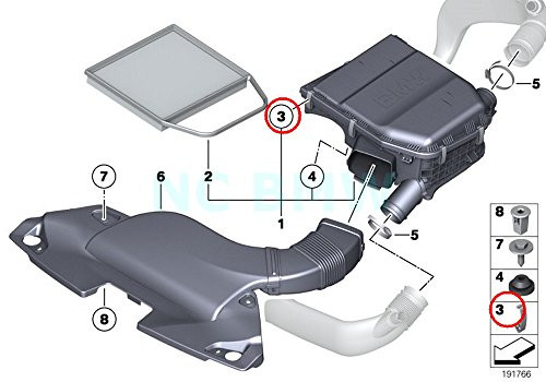 BMW Genuine Spring Clip
