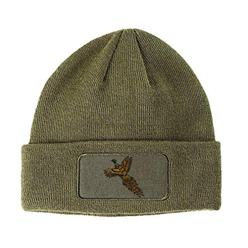 olive green skull cap