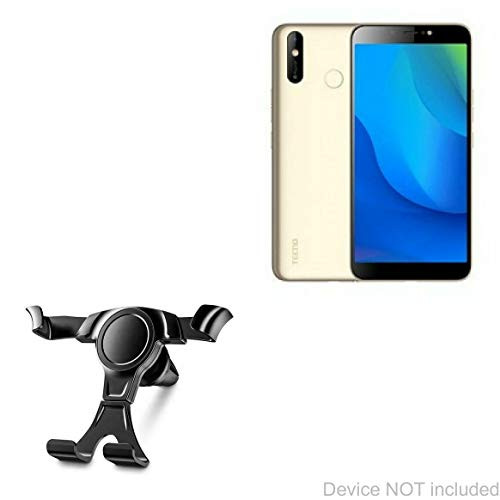 Tecno Pouvoir 3 Air Car Mount  BoxWave -X-Switch Car Mount- Air Vent Mounted Car Mount Simple Minimal for Tecno Pouvoir 3 Air - Jet Black