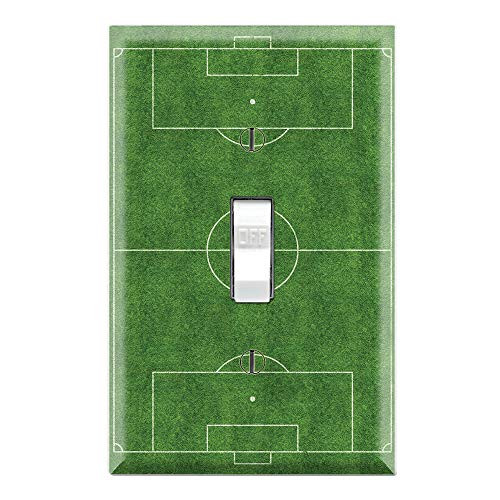 Graphics Wallplates - Soccer Field - Single Toggle Wall Plate Cover