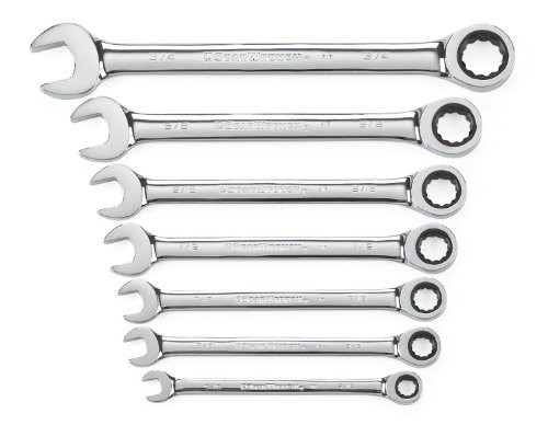 GEARWRENCH 9317 7-Piece SAE Ratcheting Wrench Set