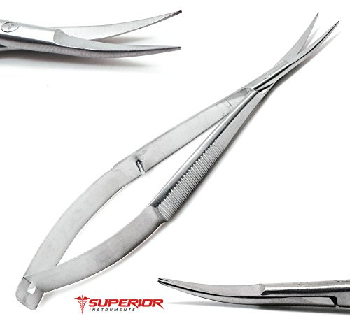 Micro Curved Scissors Sharp Sharp 4.5 inch Castroviejo Superior Stainless Steel Instruments