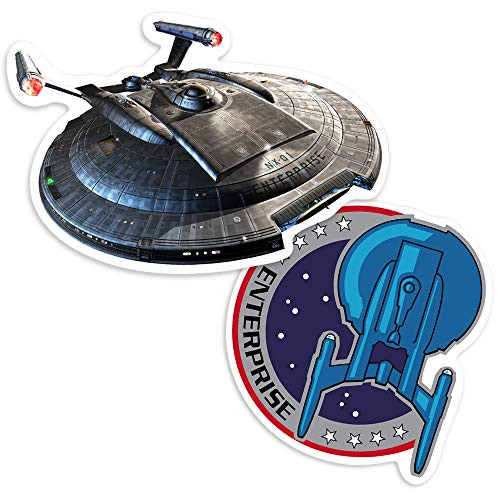 Popfunk Star Trek Enterprise NX-01 and Patch Collectible Stickers