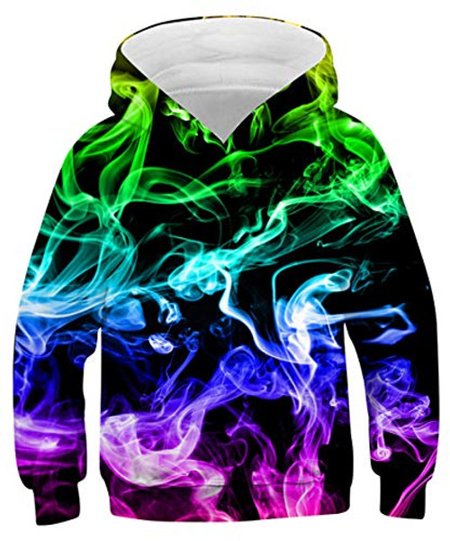 AIDEAONE Boys Hoodies 3D Print Pullover Hoody Sweatshirt Funny Smoke Hoodies with Pocket AIDEAONE Boys Hoodies 3D Print Pullover Hoody Sweatshirt Funny Smoke Hoodies with Pocket