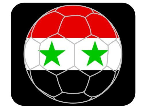 Syrian Soccer Mouse Pad - Syria