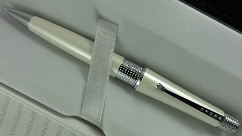 Cross Executive Companion Pearlescent White Beverly Ball-point Pen and Velvet Pouch