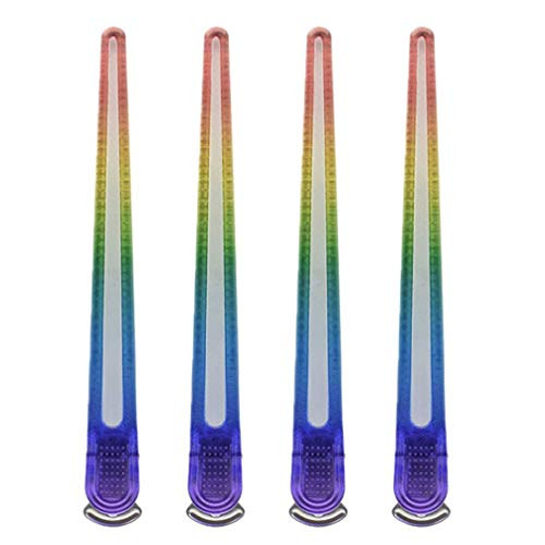 FRCOLOR Hair Clips for Styling Non Slip Sectioning Clips Rainbow Plastic Duckbill Alligator Hair Barrettes Pins for Women Girls Salon Styling Tool 4pcs FRCOLOR Hair Clips for Styling Non Slip Sectioning Clips Rainbow Plastic Duckbill Alligator Hair Barrettes Pins for Women Girls Salon Styling Tool 4pcs