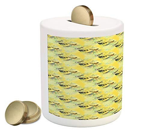 Ambesonne Bird Piggy Bank Little Birds on Spring Branches in Watercolor Style Repetitive Pattern Ceramic Coin Bank Money Box for Cash Saving 3.6 inch X 3.2 inch Yellow and Multicolor Ambesonne Bird Piggy Bank Little Birds on Spring Branches in Watercolor Style Repetitive Pattern Ceramic Coin Bank Money Box for Cash Saving 3.6 inch X 3.2 inch Yellow and Multicolor