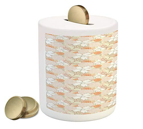 Ambesonne Floral Piggy Bank Pastel Colored Retro Spring Botany Theme with Various Species of Flower Petals Image Printed Ceramic Coin Bank Money Box for Cash Saving Multicolor Ambesonne Floral Piggy Bank Pastel Colored Retro Spring Botany Theme with Various Species of Flower Petals Image Printed Ceramic Coin Bank Money Box for Cash Saving Multicolor