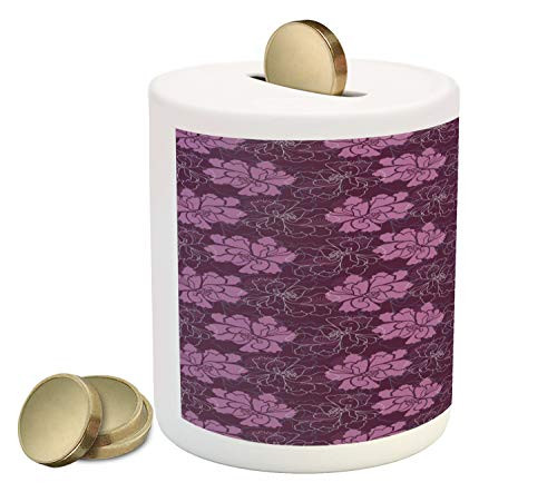 Ambesonne Spring Piggy Bank Hand Drawn Blossoming Petal Silhouettes and Outlines Botanical Pattern Ceramic Coin Bank Money Box for Cash Saving 3.6 inch X 3.2 inch Dried Rose and Plum Ambesonne Spring Piggy Bank Hand Drawn Blossoming Petal Silhouettes and Outlines Botanical Pattern Ceramic Coin Bank Money Box for Cash Saving 3.6 inch X 3.2 inch Dried Rose and Plum