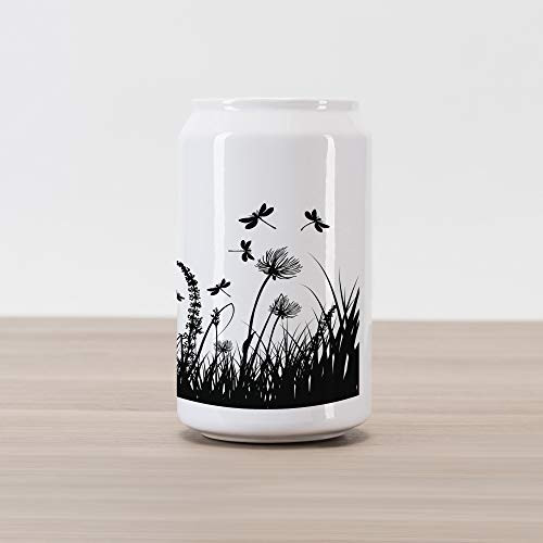 Ambesonne Nature Cola Can Shape Piggy Bank Grass Bush Meadow Silhouette with Dragonflies Flying Spring Garden Plants Display Ceramic Cola Shaped Coin Box Money Bank for Cash Saving Black White Ambesonne Nature Cola Can Shape Piggy Bank Grass Bush Meadow Silhouette with Dragonflies Flying Spring Garden Plants Display Ceramic Cola Shaped Coin Box Money Bank for Cash Saving Black White