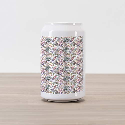 Ambesonne Floral Cola Can Shape Piggy Bank  Hand Drawn Style Flowers Blossoms and Leaves Romantic Spring Fantasy Scroll  Ceramic Cola Shaped Coin Box Money Bank for Cash Saving  Multicolor Ambesonne Floral Cola Can Shape Piggy Bank  Hand Drawn Style Flowers Blossoms and Leaves Romantic Spring Fantasy Scroll  Ceramic Cola Shaped Coin Box Money Bank for Cash Saving  Multicolor