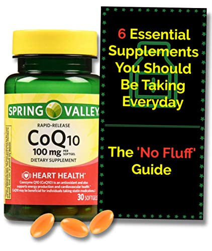 CoQ10 100mg Softgels  Rapid Release -30 ct- from Spring Valley.  Plus   No Fluff  Supplement Guide