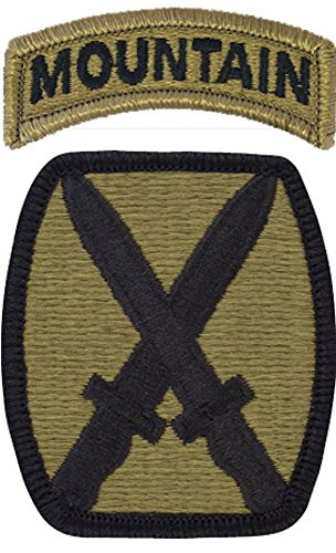 10th Mountain Division MULTICAM -TM- Patch with MOUNTAIN Tab