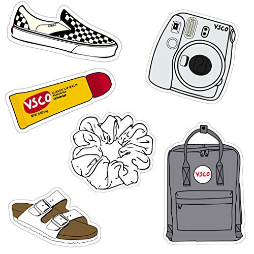 VSCO Girl Sticker Pack  Cute Beach Ocean Stickers for Water Bottles and Laptops  Made in US -VSCO-
