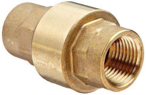 Dixon Valve  and  Coupling CV050 Brass Spring-Loaded Check Valve  1 2 inch NPT Female