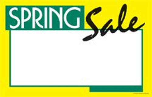 CYB426 Spring Sale Retail Price Cards Signs - Holiday and Seasonal Pack of 100 Cards - Business Store Signage -5 1 2 inch x 7 inch- CYB426 Spring Sale Retail Price Cards Signs - Holiday and Seasonal Pack of 100 Cards - Business Store Signage -5 1 2 inch x 7 inch-