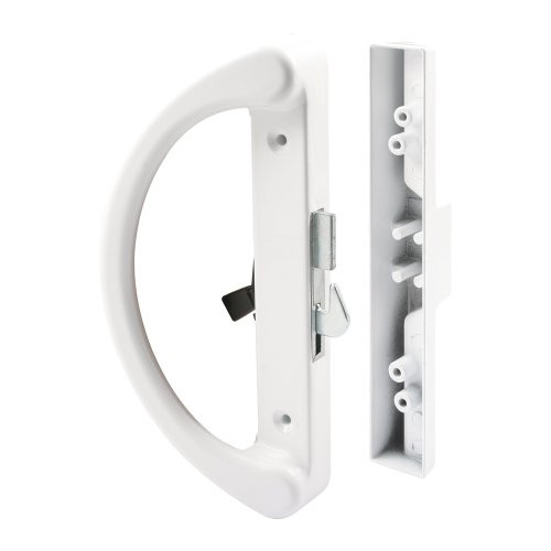 Prime-Line Products C 1253 Sliding Door Handle, Hook Latch, White