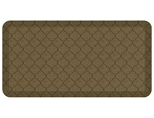Standing Comfort Anti Fatigue Mat: Foam Ergonomic Standing Floor Mat - Non Slip Cushioned Kitchen Mat - Anti-Fatigue Standing Desk Pad - Durable & Stain Resistant Top - 20"x39" - Trellis Tan Standing Comfort Anti Fatigue Mat: Foam Ergonomic Standing Floor Mat - Non Slip Cushioned Kitchen Mat - Anti-Fatigue Standing Desk Pad - Durable & Stain Resistant Top - 20"x39" - Trellis Tan