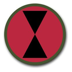 US Army 7th Infantry Division Patch Decal Sticker 3.8 inch