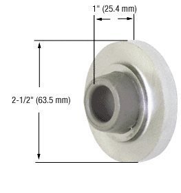 C.R. LAURENCE DL2512A CRL Satin Chrome Wall Mounted Concave Type Door Stop