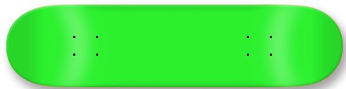 Moose Blank Skateboard Deck  Neon Green  7.5-Inch