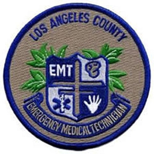 Los Angeles L.A. LA County EMS EMT Emergency Medical Technician 4 inch Round Patch